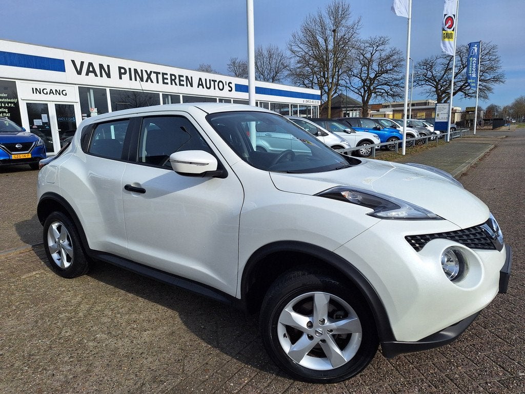 Nissan Juke 1.6 Visia bouwjaar 12-2017 / NEDERLANDSE AUTO, Auto's, Nissan, Bedrijf, Te koop, Juke, ABS, Airbags, Airconditioning