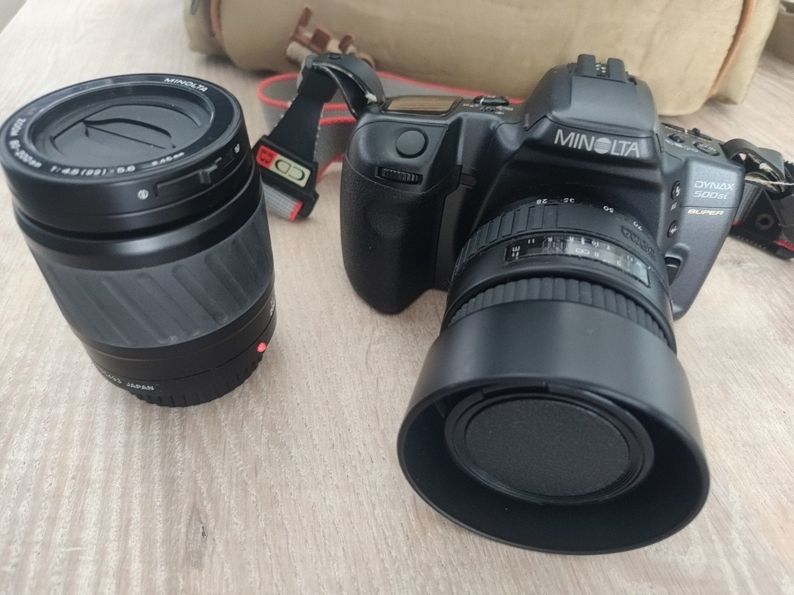 Minolta Dynax 500si Super analoge fotocamera compleet, Ophalen of Verzenden, Zo goed als nieuw, Spiegelreflex, Minolta