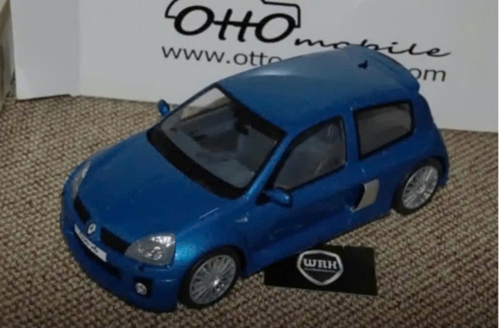 1:12 RENAULT CLIO 2 PHASE 2 V6 blue G067 Otto mobile WRH, Verzenden, Zo goed als nieuw, 1:9 t/m 1:12, Auto