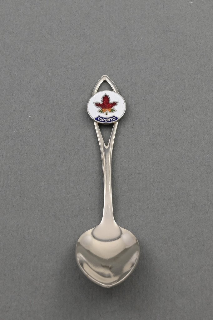 lepeltje Canada vintage souvenir; verzilverd, Verzenden