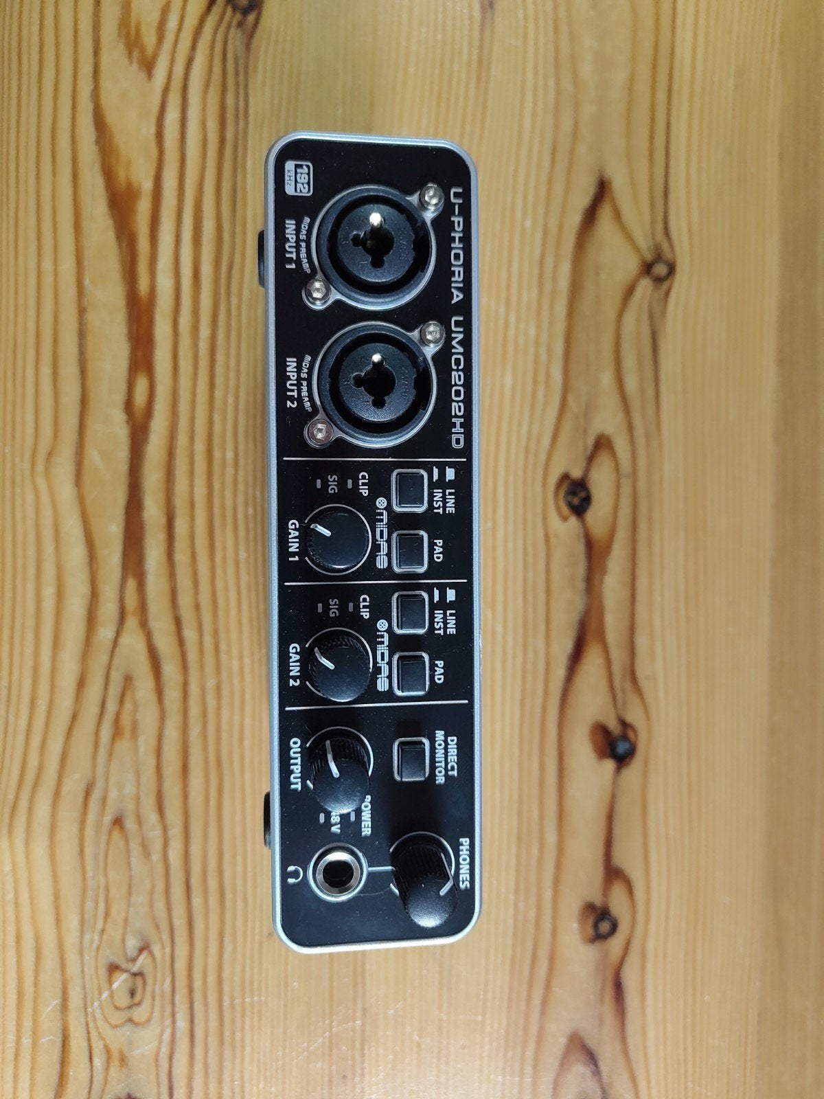Behringer U-Phoria UMC202HD Audio Interface, Muziek en Instrumenten, Ophalen of Verzenden, Zo goed als nieuw, Minder dan 5 kanalen