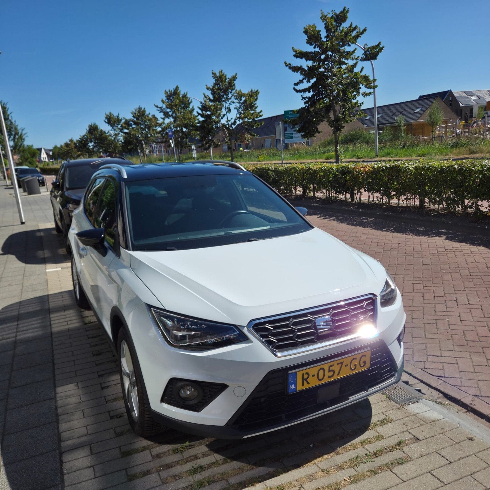 Seat Arona 1.0 TGI 90pk 2019 Wit fr line aardgas/benzine, Auto's, Voorwielaandrijving, CNG (Aardgas), Wit, 1208 kg