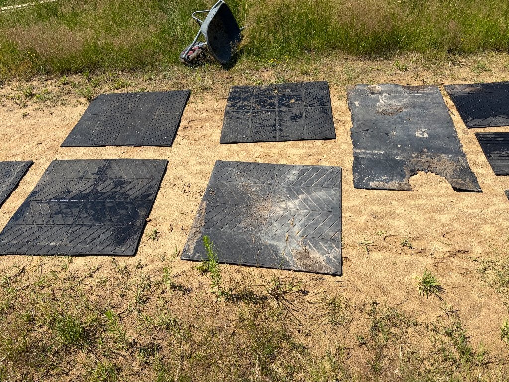 Rubber stal matten, Ophalen, Gebruikt