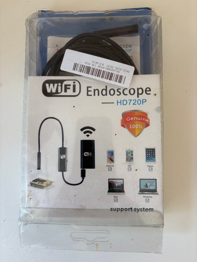 WIFI Endoscope HD720P, nieuw in doos, Ophalen of Verzenden, Nieuw, Overige meters