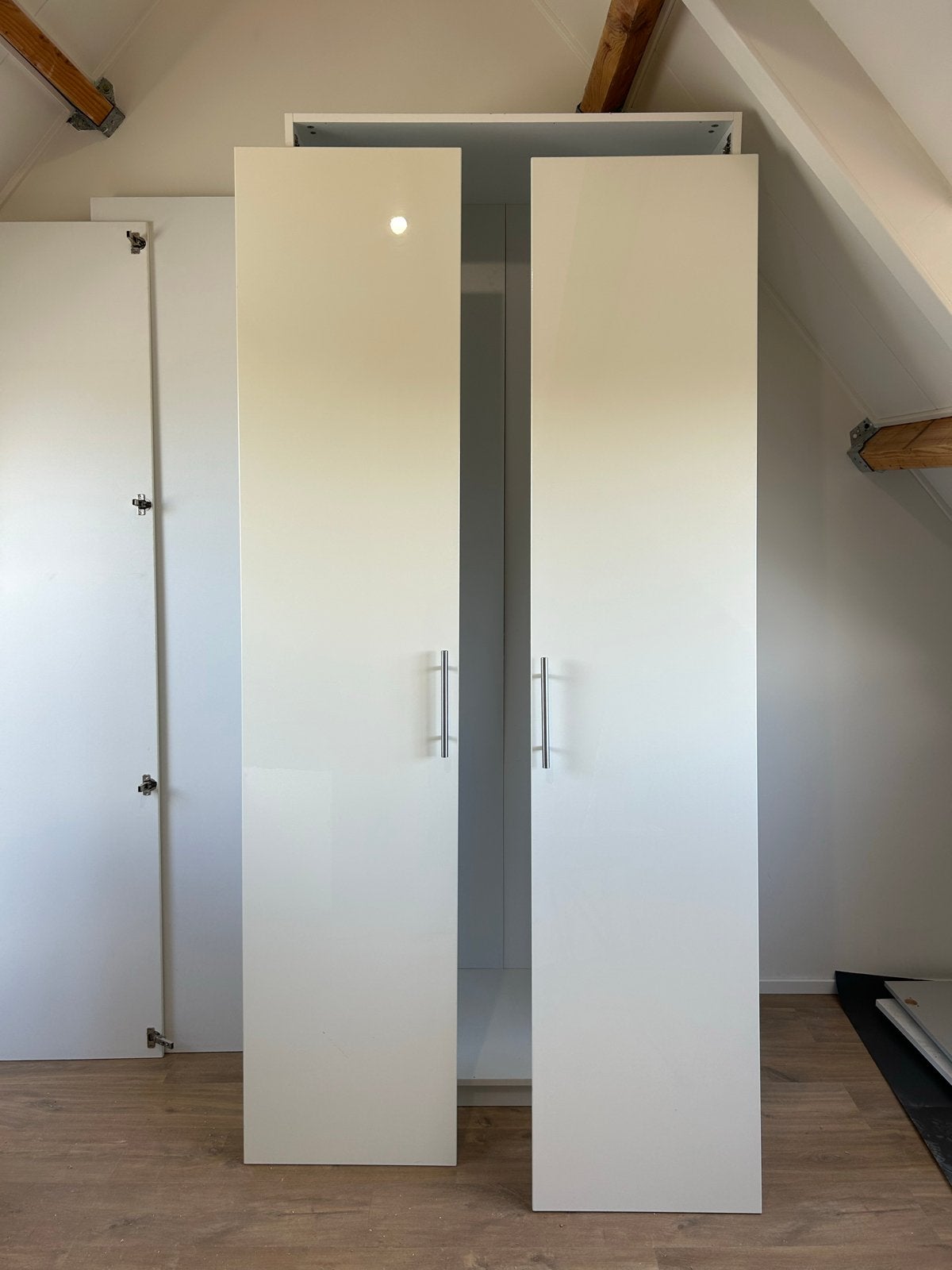 Hoogglans wit FARDAL kastdeuren - IKEA PAX, Ophalen, 100 tot 150 cm, 200 cm of meer, Zo goed als nieuw