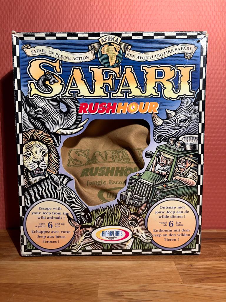 Safari Rush Hour incl. luxe zak, Hobby en Vrije tijd, Gezelschapsspellen | Bordspellen, Een of twee spelers, Ophalen of Verzenden