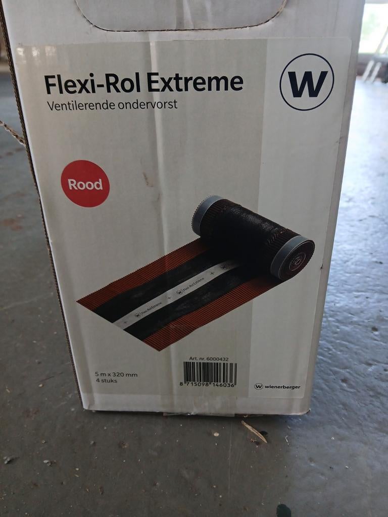 Ondervorst Rood Flexirol 32cm breed, circa 8m¹, Doe-het-zelf en Verbouw, Dakpannen en Dakbedekking, Overige materialen, Overige typen