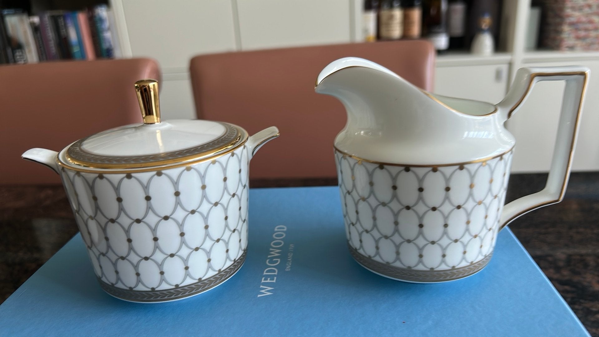 Wedgwood renaissance grey - suiker en melk, Ophalen, Nieuw, Porselein, Overige typen