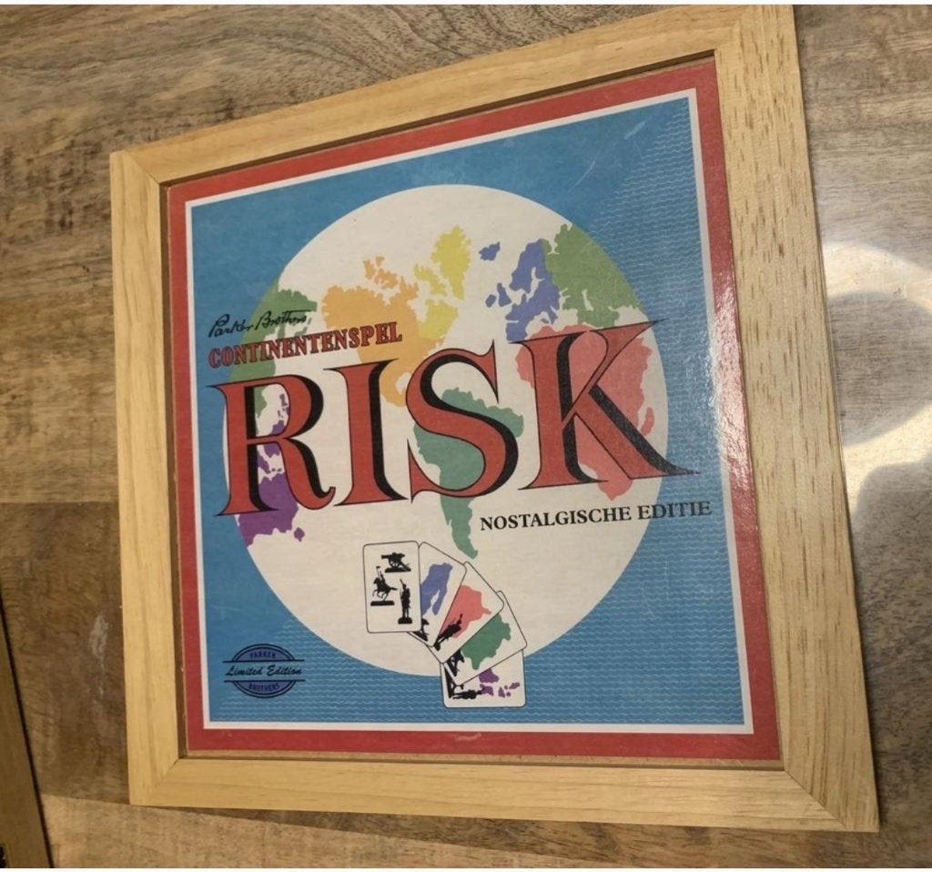 risk nostalgische editie hout, Ophalen of Verzenden, Gebruikt
