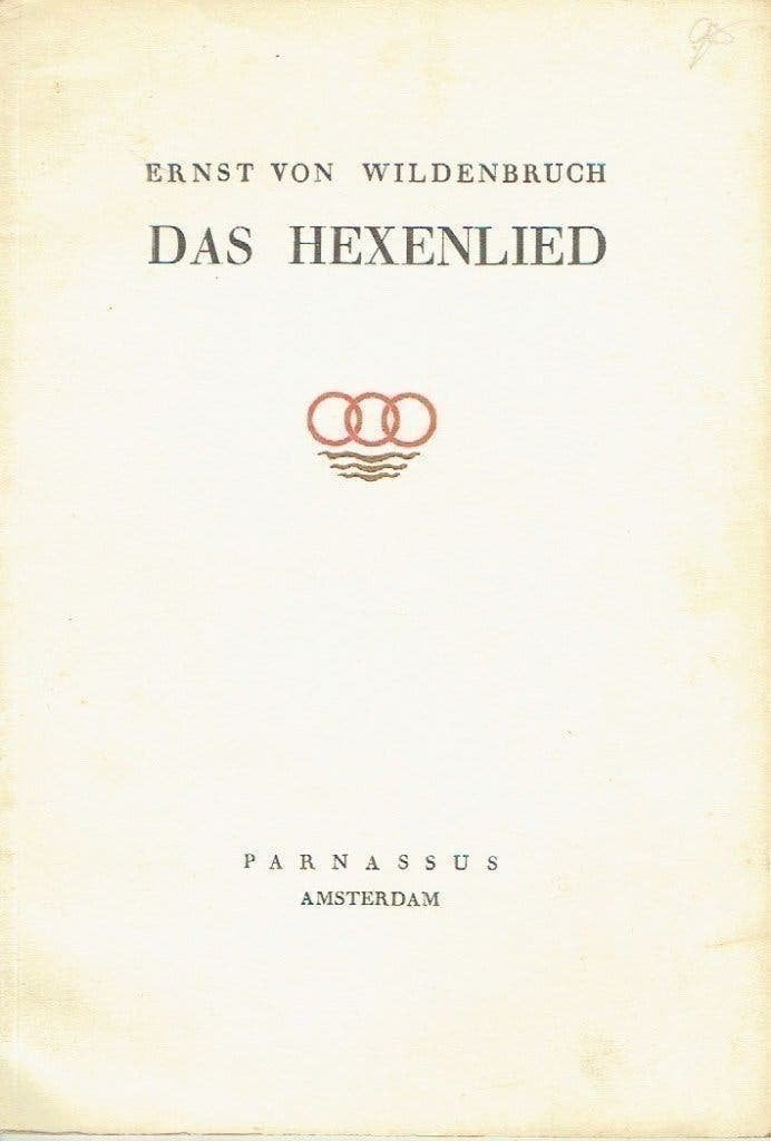 Ernst von Wildenbruch Das Hexenlied, Ophalen of Verzenden, Zo goed als nieuw, Overige onderwerpen, Achtergrond en Informatie