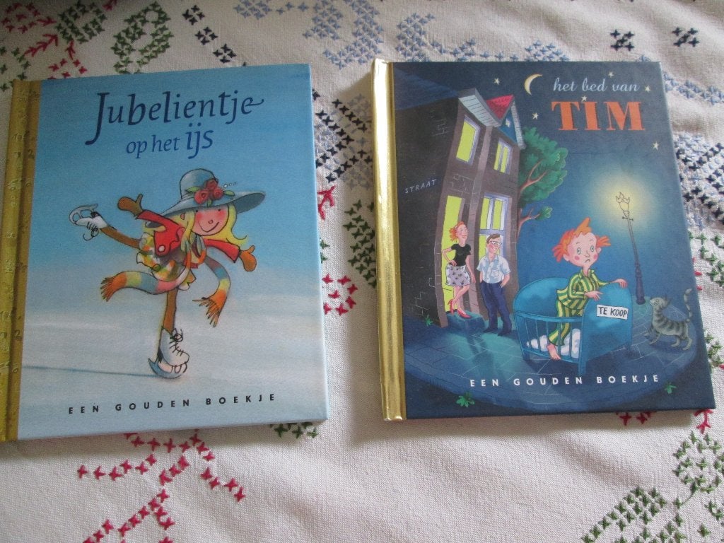 2 gouden boekjes Het bed van Tim, Jubelientje op het ijs, Ophalen, Nieuw, Fictie algemeen