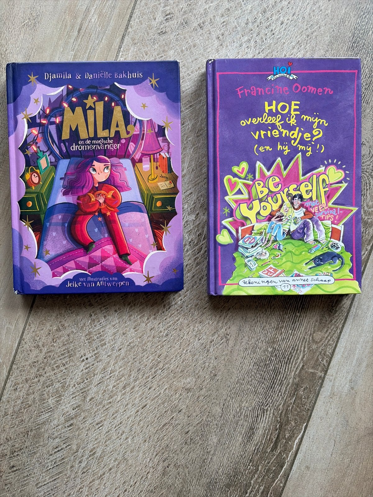 Kinderboeken: Mila en de dromenvanger & Hoe overleef ik mijn, Ophalen of Verzenden, Gelezen, Fictie