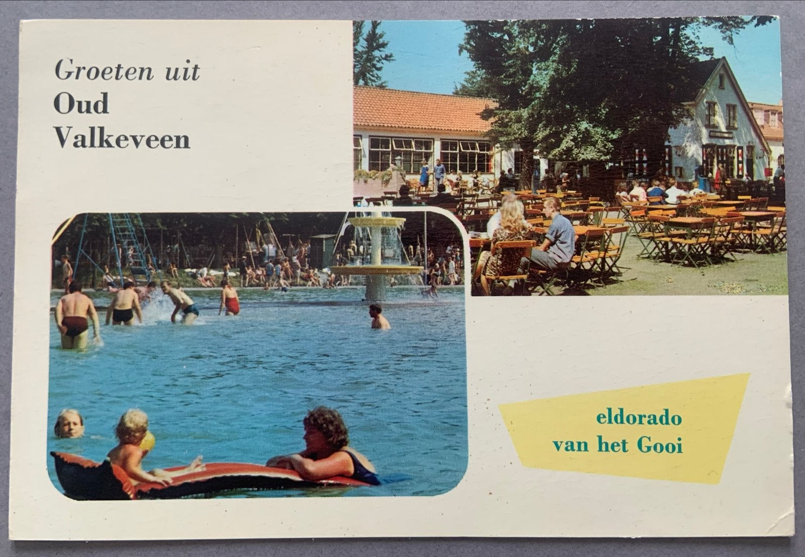Uitspanning en Pannekoekenhuis "Oud Valkeveen, Verzenden, 1960 tot 1980, Ongelopen, Noord-Holland