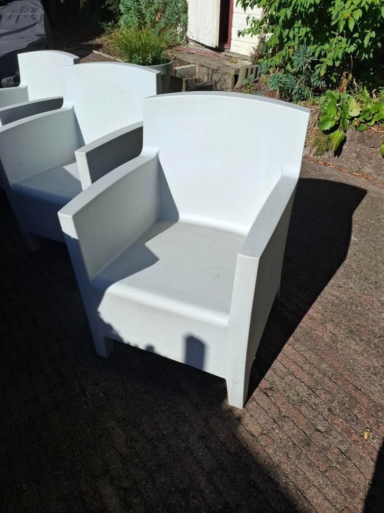 Fraaie stoere tuistoelen, Tuin en Terras, Tuinstoelen, Ophalen, Gebruikt, Kunststof