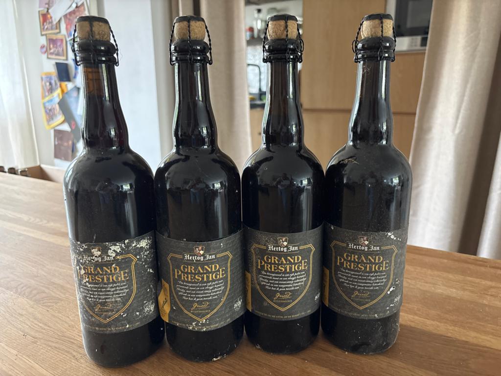 Hertog Jan Grand Prestige 2019 t/m 2022 - 4 flessen, Ophalen of Verzenden, Zo goed als nieuw