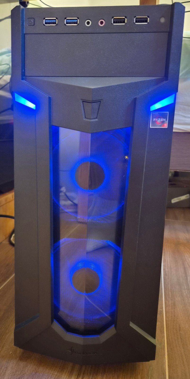 AMD Ryzen 5 Game PC – RX 550 (4GB) | 500GB Samsung SSD | Win, Ophalen, Gebruikt, Onbekend, AMD Ryzen 5 1600 Six-Core Processor