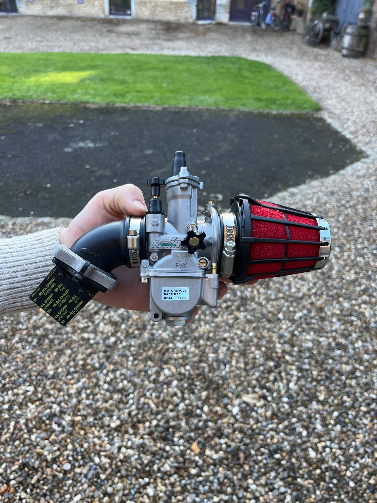 Keihin PWK 21mm Carburateur set, Fietsen en Brommers, Ophalen of Verzenden, Zo goed als nieuw, Carburateur