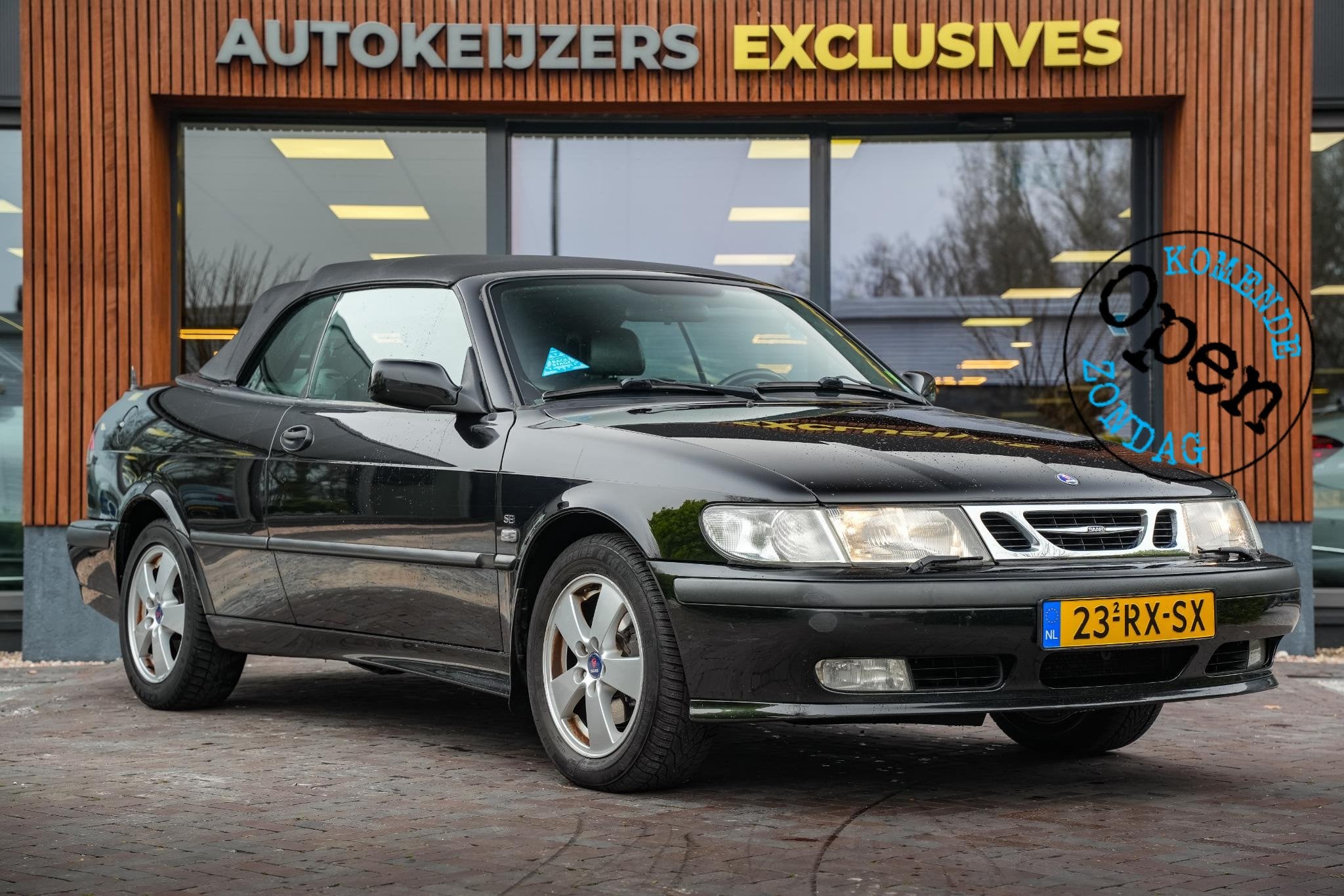 Saab 9-3 Cabrio 2.0t Anniversary, Auto's, Saab, Voorwielaandrijving, Gebruikt, Stoelverwarming, 4 cilinders