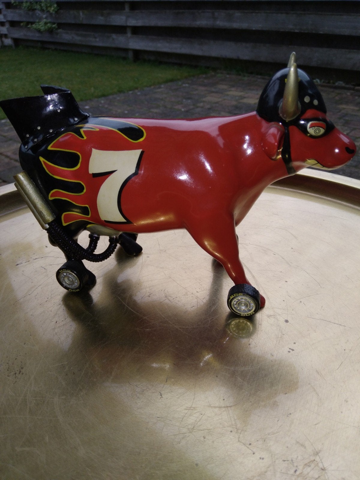 Cow Parade Koe " Nacow Stockyard Racecow" MEDIUM, Ophalen of Verzenden, Zo goed als nieuw, Dier
