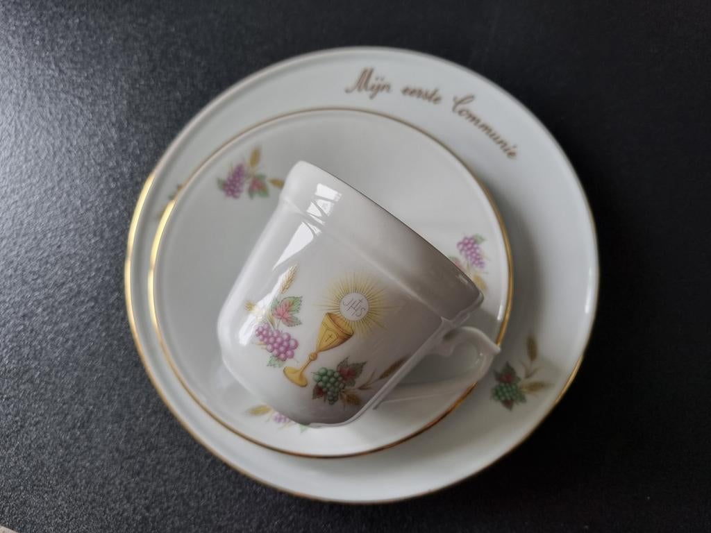 Eerste communie servies setje, Ophalen of Verzenden