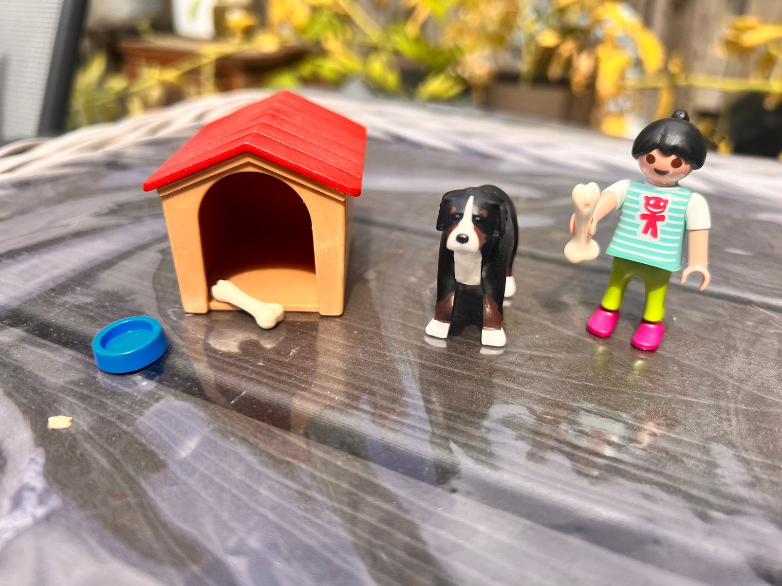Meisje met berner sennen hond playmobil, Ophalen, Complete set, Zo goed als nieuw, Country