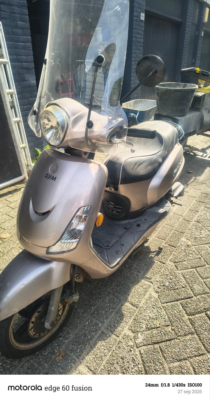 100 euro Sym fiddle 2 snorscooter, Fietsen en Brommers, Ophalen of Verzenden, Gebruikt, Benzine, Fiddle