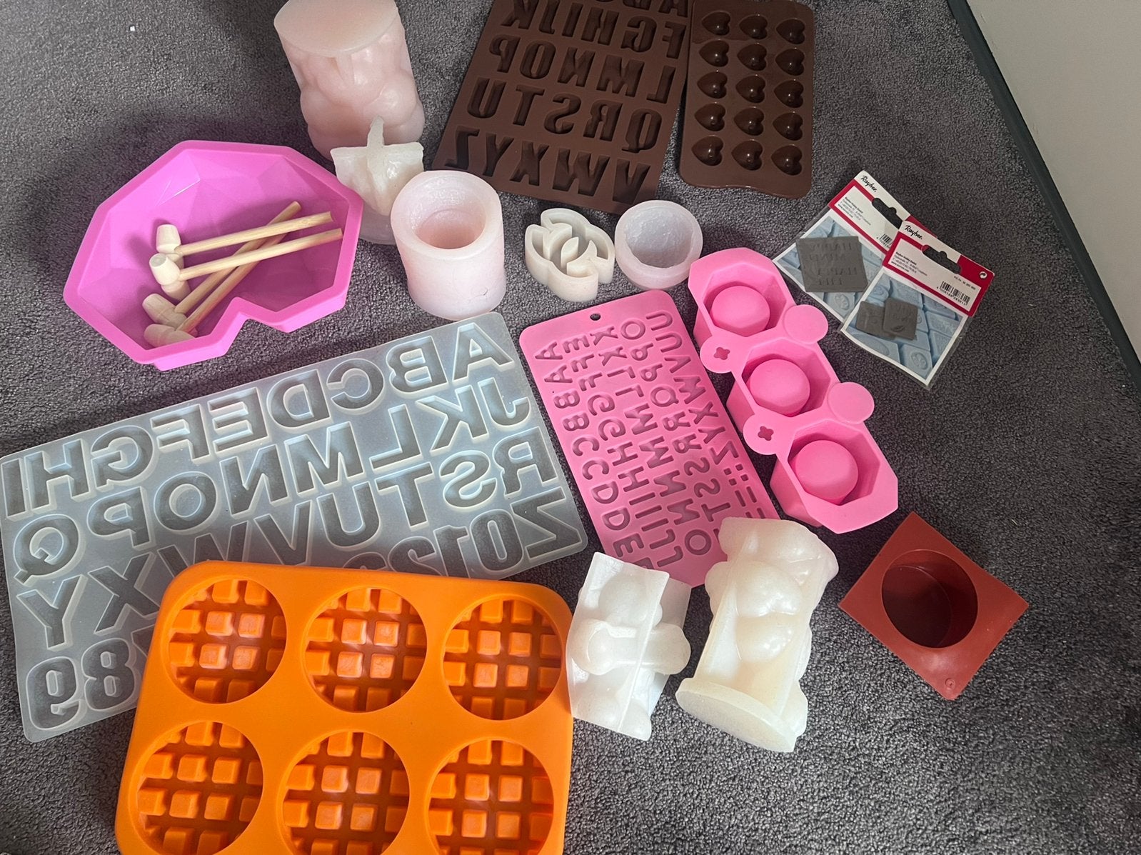 Siliconen mallen, Ophalen of Verzenden, Zo goed als nieuw, Taarten of Cupcakes, Versiering