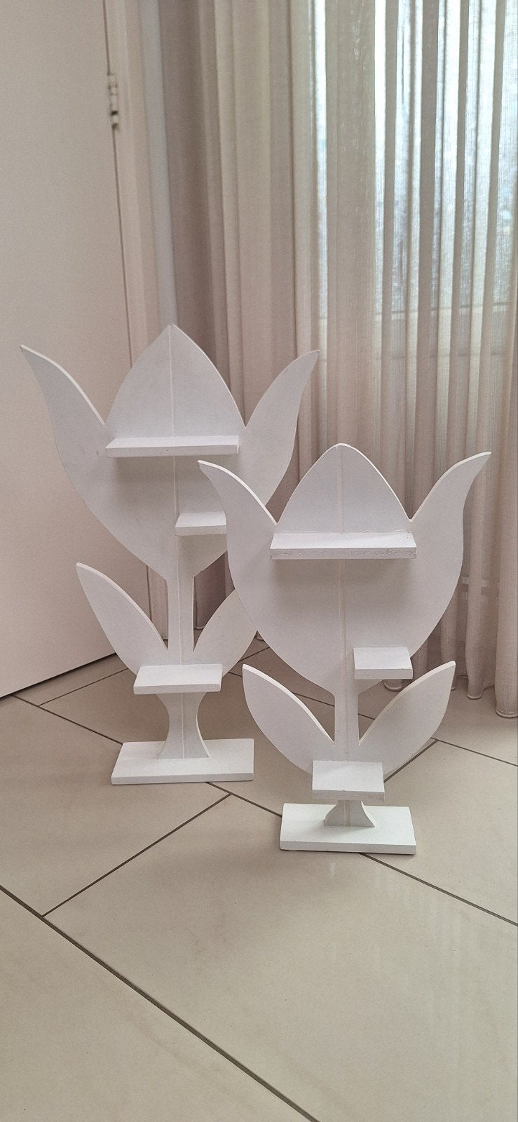 Houten tulpen voor decoratie, Ophalen, Zo goed als nieuw
