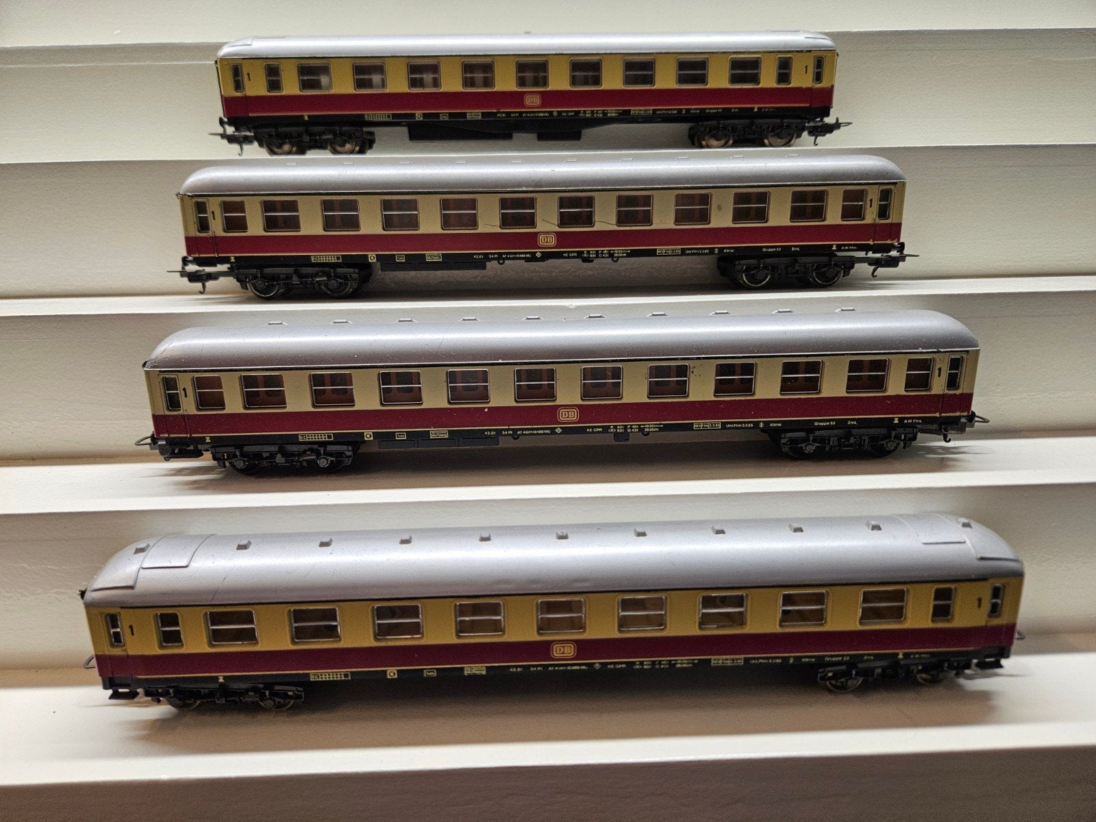 H0 DB sneltrein rijtuigen, Hobby en Vrije tijd, Modeltreinen | H0, Gebruikt, Gelijkstroom, Wagon, Ophalen of Verzenden