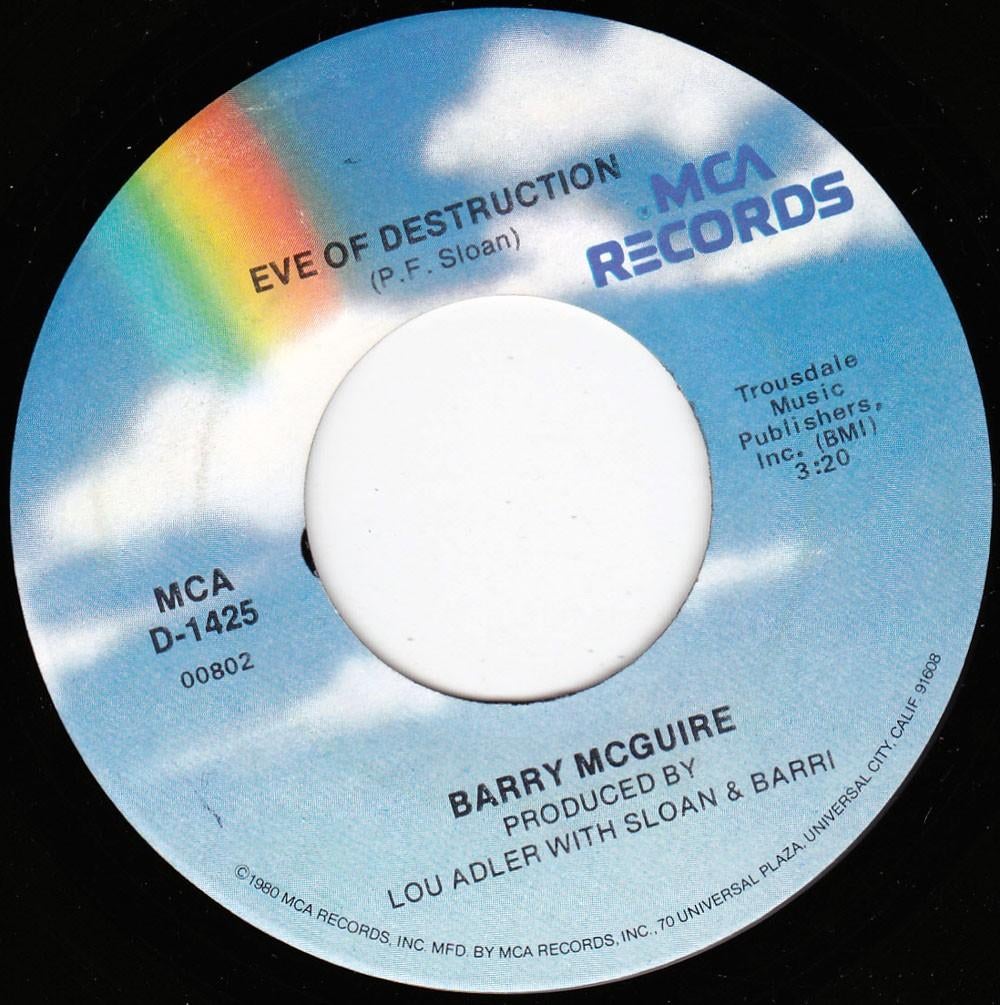 Barry McGuire - Eve Of Destruction 7", Cd's en Dvd's, Vinyl Singles, Ophalen of Verzenden, Zo goed als nieuw, Pop