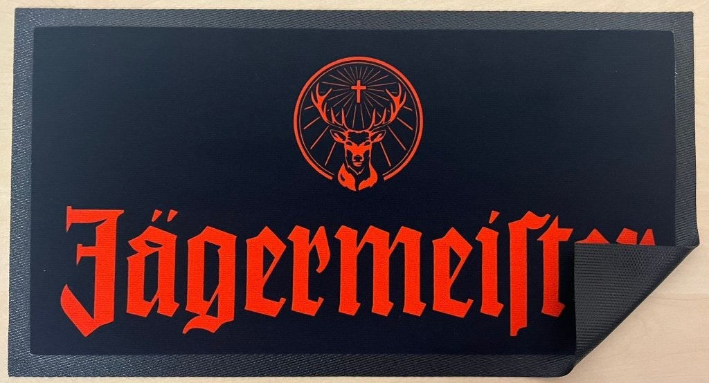 Jagermeister logo barrunner barmat matje decoratie deco, Verzamelen, Reclamebord, Info@deconoord.nl, Deco Noord, Nieuw