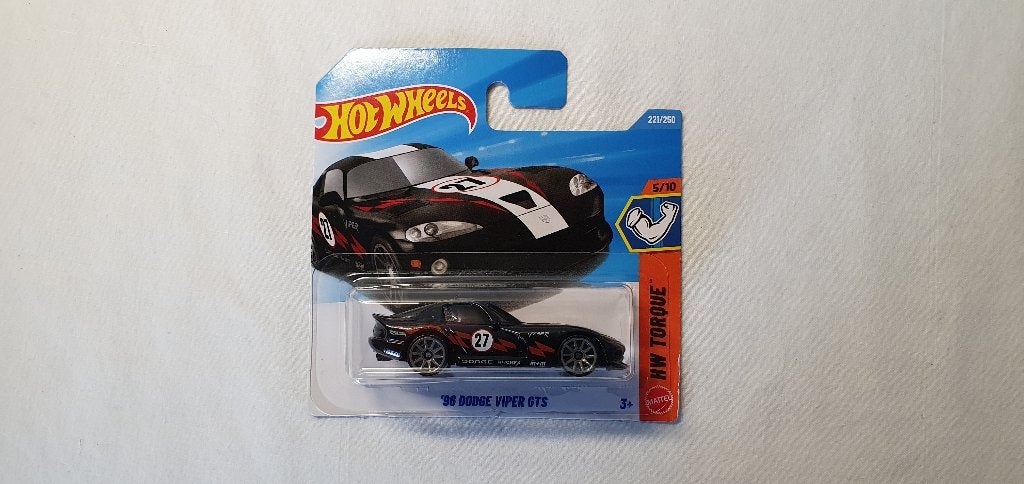 Hot Wheels '96 Dodge Viper GTS zwart, Ophalen of Verzenden, Nieuw, Auto