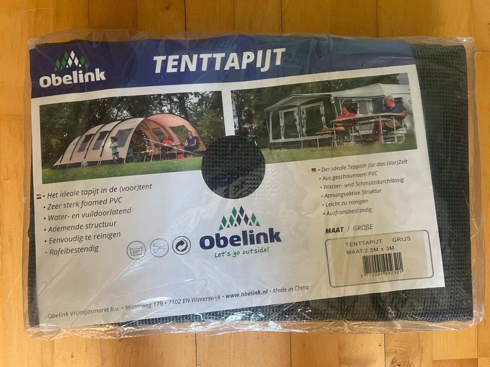 Tent tapijt grijs, Verzenden, Nieuw