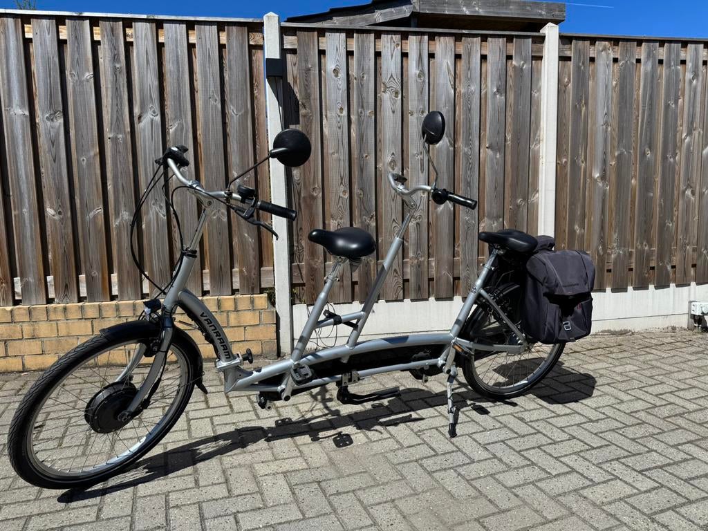 Deelbare elektrische VanRaam Twinny tandem, Fietsen en Brommers, Ophalen, Gebruikt, Minder dan 10 versnellingen