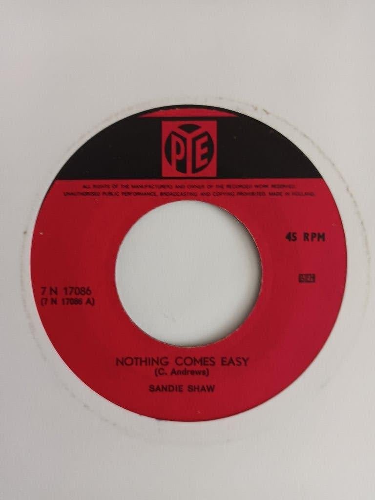 Sandie Shaw - Nothing Comes Easy, Originele persing, 7 inch, Ophalen of Verzenden, Zo goed als nieuw