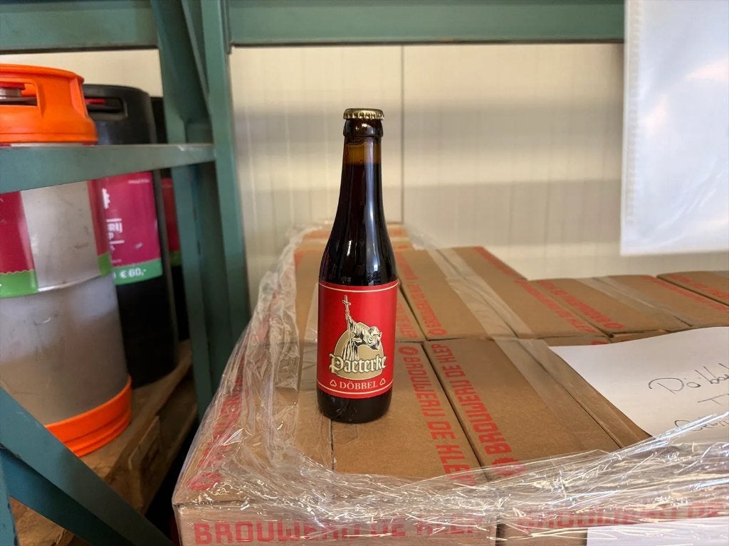 Bock bier van de klep 12 flessen in een doos, Verzamelen, Ophalen of Verzenden, Nieuw, Flesje(s), Overige merken
