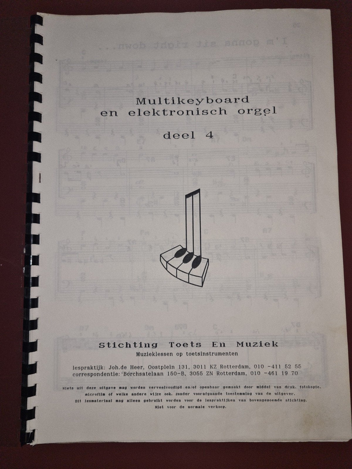 Multikeyboard en Elektronisch Orgel deel 4 - 10 liedjes, Gebruikt, Overige genres, Les of Cursus, Ophalen of Verzenden
