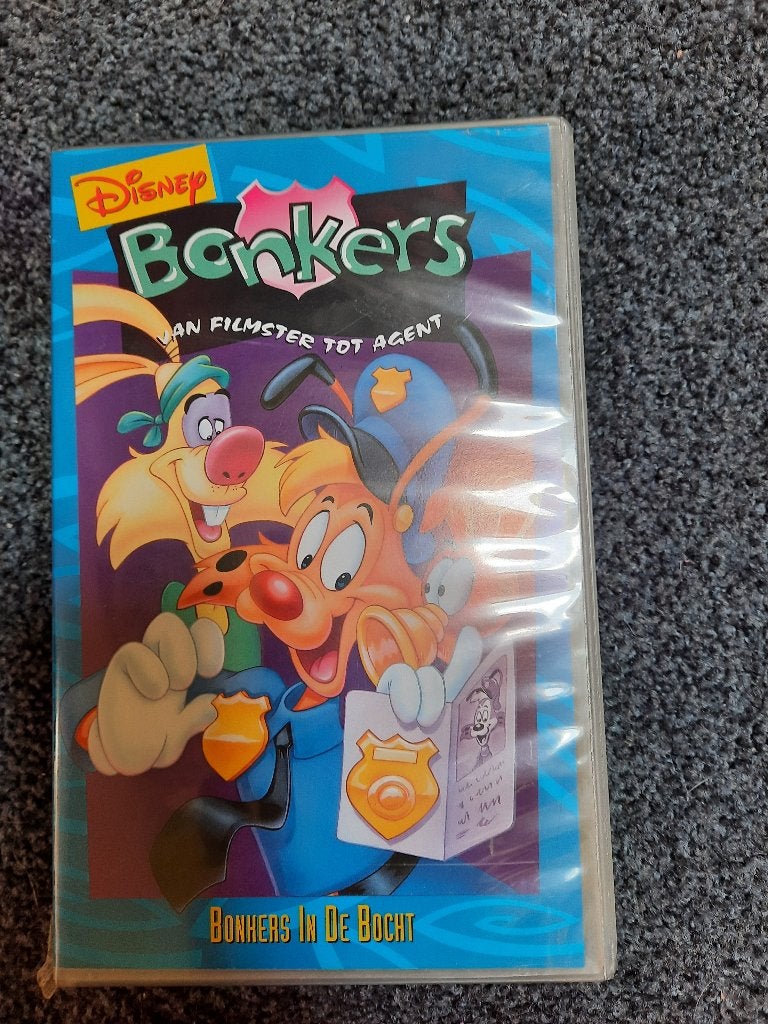BONKER'S IN DE BOCHT! Mooie Tekenfilm Op VIDEO!, Tekenfilm, Verzenden, Alle leeftijden, Zo goed als nieuw