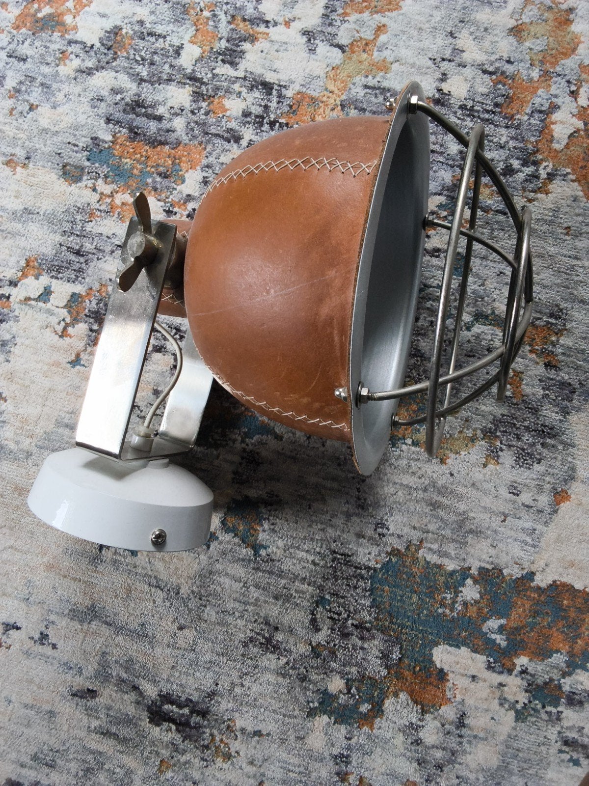 Unieke Leren Wandlamp - Industriële Stijl, Ophalen of Verzenden