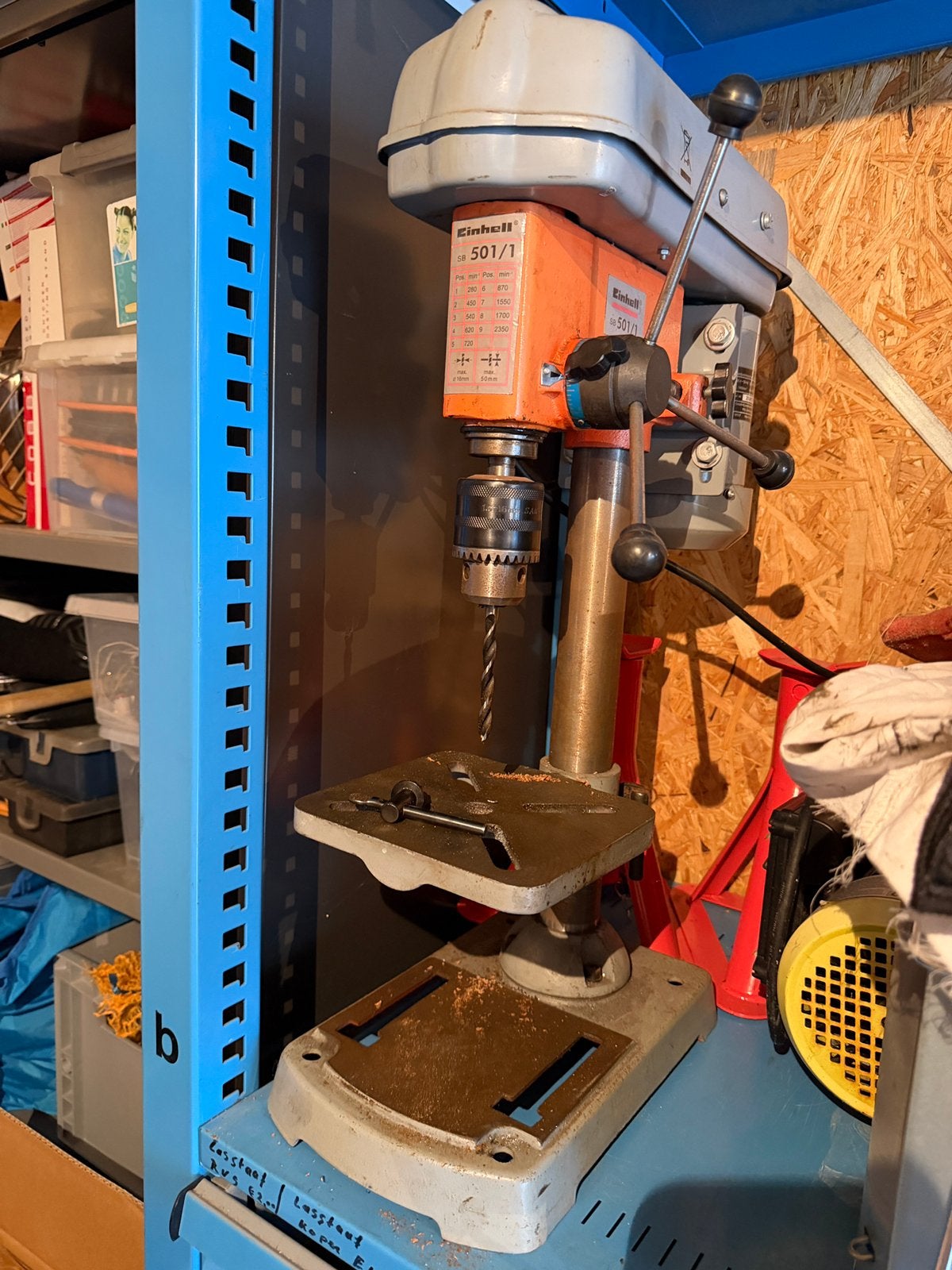 Einhell kolomboormachine 220v, Ophalen, Gebruikt, Variabele snelheid, Kolomboormachine