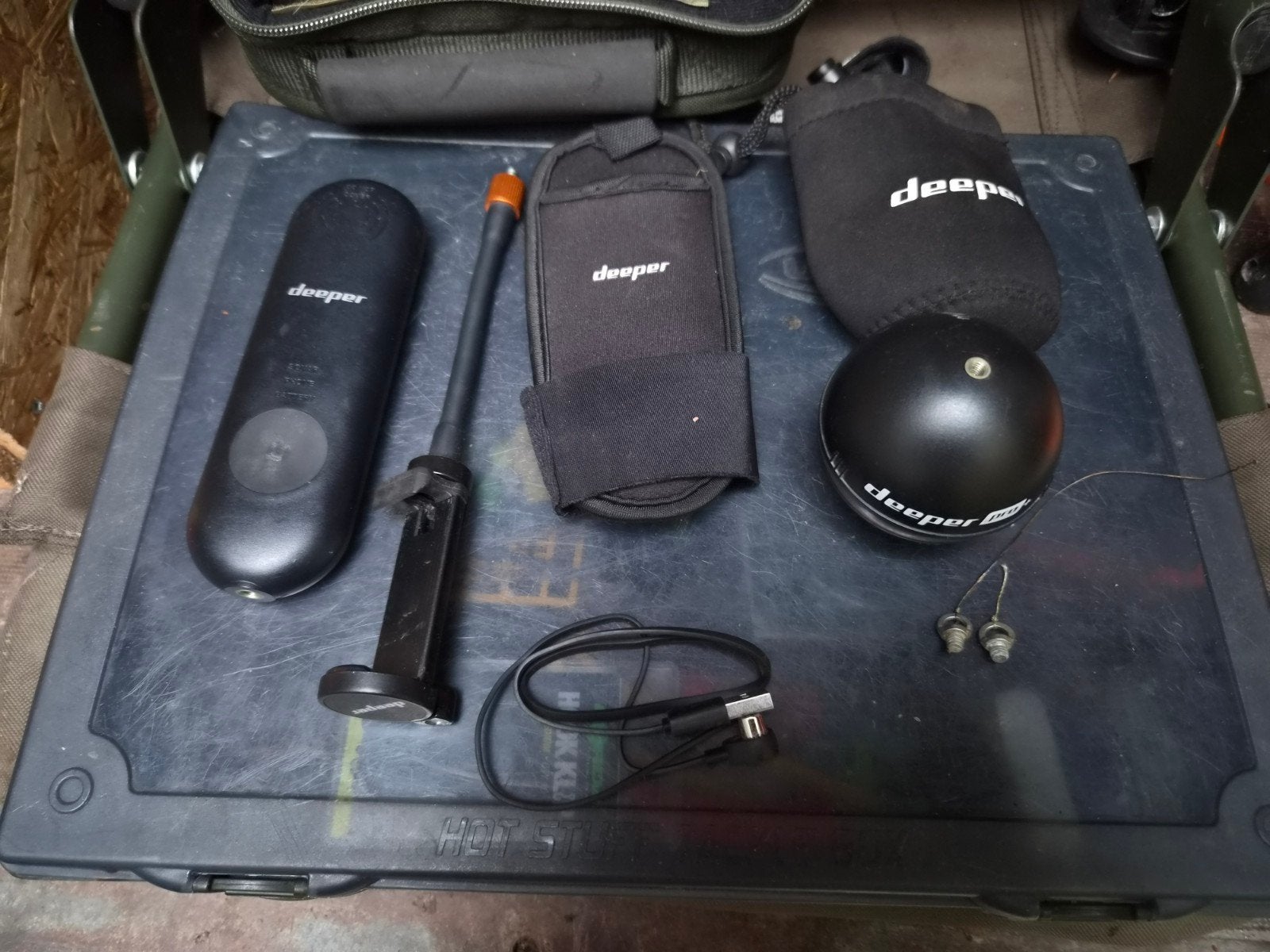 Deeper pro+ / Deeper extender kit, Watersport en Boten, Hengelsport | Karpervissen, Zo goed als nieuw, Complete set, Ophalen of Verzenden
