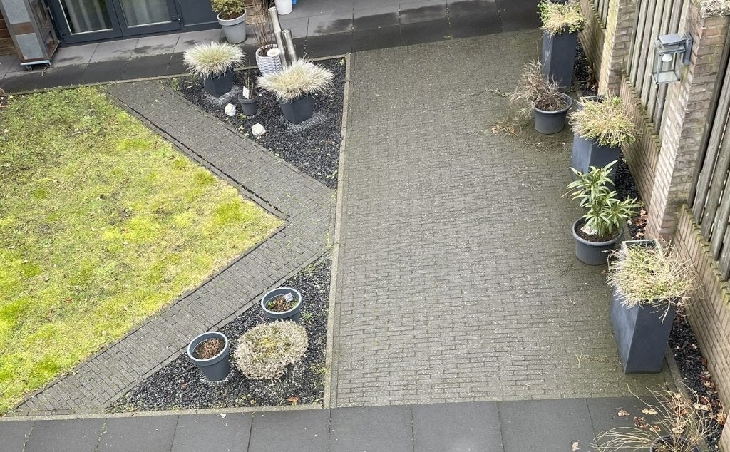 betonklinkers grijs waalformaat ruim 18m2, Tuin en Terras, Ophalen, Gebruikt, Klinkers, 10 m² of meer