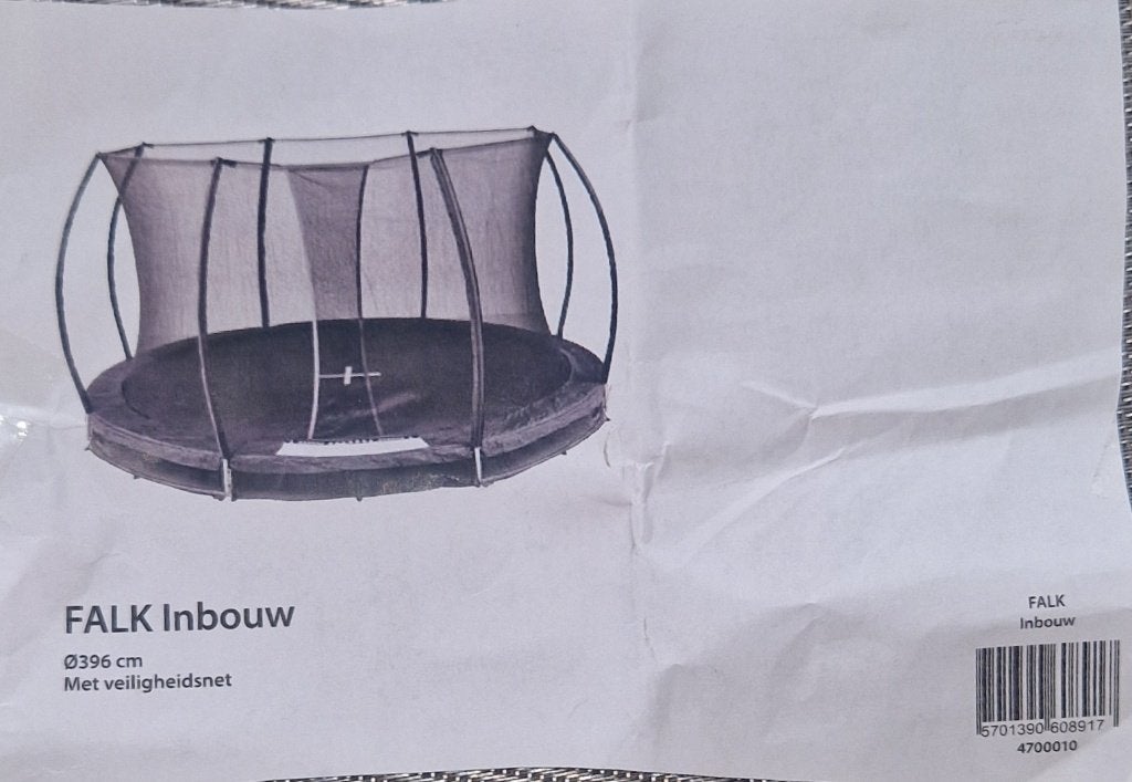 Inbouw trampoline met val net  (inground trompline ), Ophalen, Nieuw