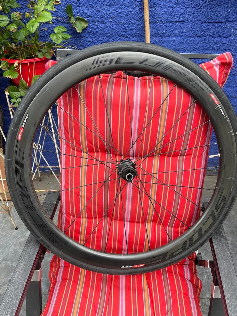 Scope R4d Carbon Wiel met Band. Mist één spaak., Wiel, Gebruikt, Ophalen of Verzenden, Racefiets