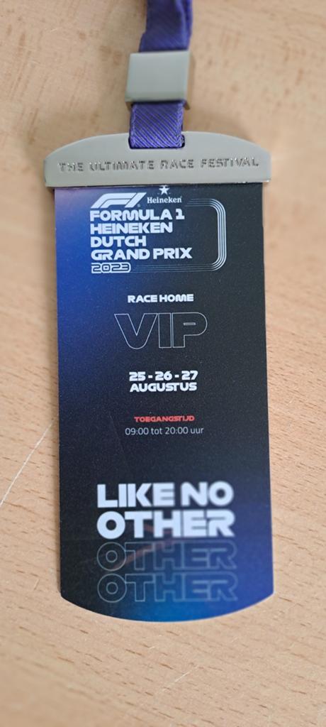 F1 Dutch Grand Prix 2023 VIP-pas - Zandvoor, Ophalen of Verzenden
