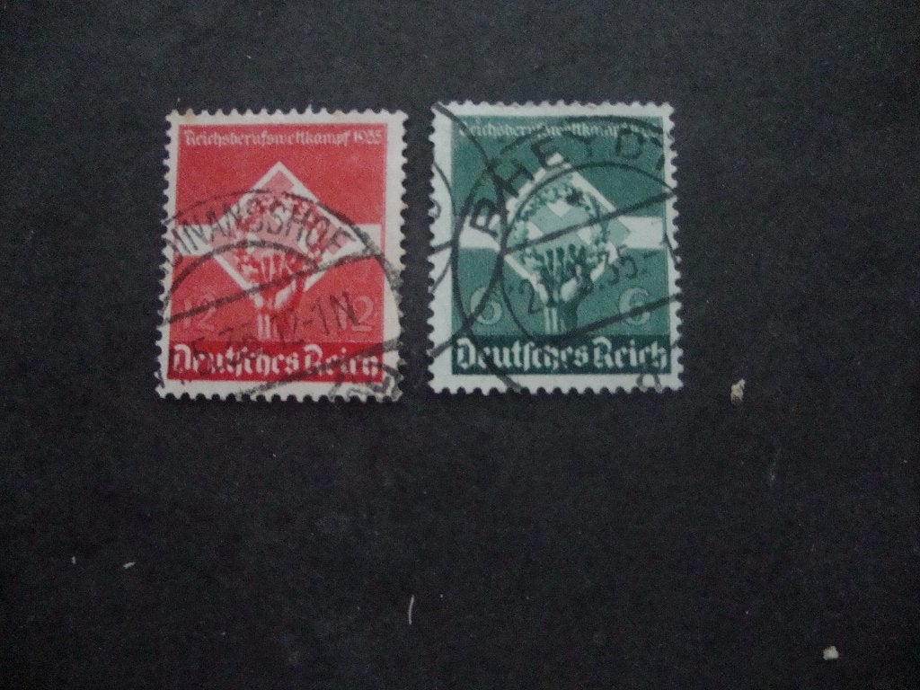 Duitse Rijk serie 571-572 Gestempeld,, Postzegels en Munten, Postzegels | Europa | Duitsland, Ophalen of Verzenden, Overige periodes