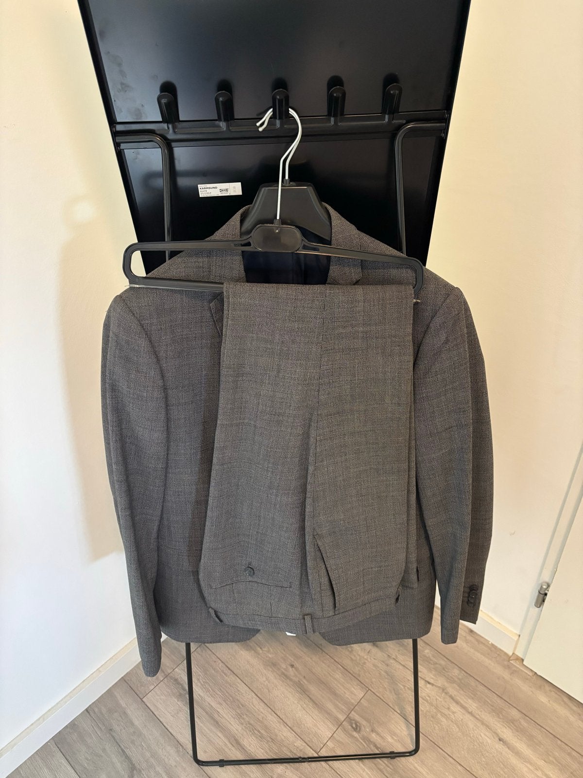 Van Gils Ultra Slim Fit Pak - Grijs - Maat 52/36R, Ophalen, Zo goed als nieuw, Maat 52/54 (L), Grijs