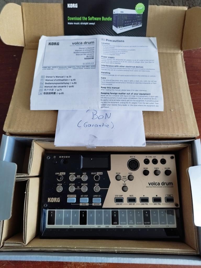 Korg Volca Drum - Nieuwstaat met doos, bon en garantie, Ophalen of Verzenden