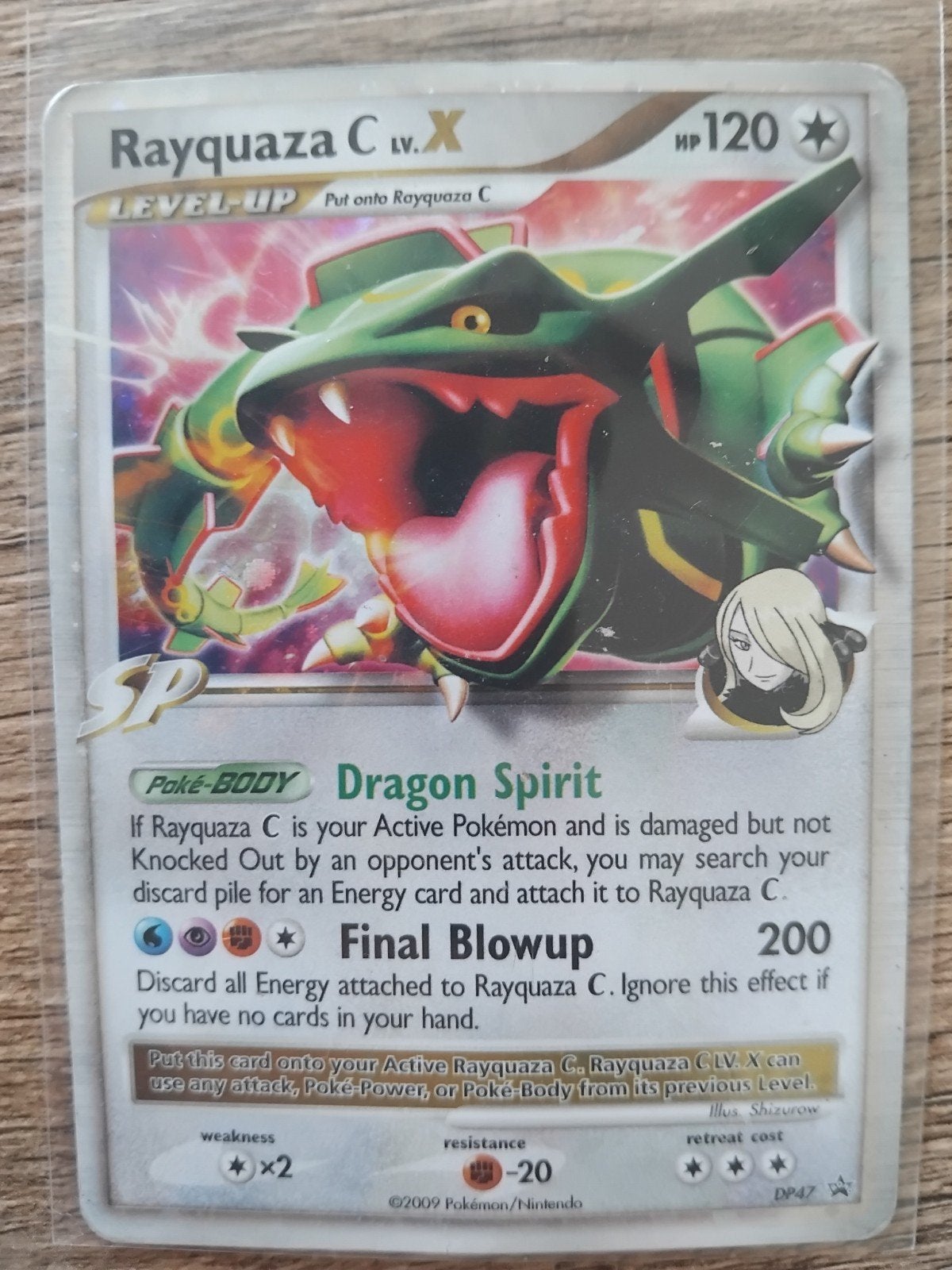 Rayquaza C LV.X Pokémon Kaart - DP47 Promo 2009, Ophalen of Verzenden, Gebruikt, Losse kaart