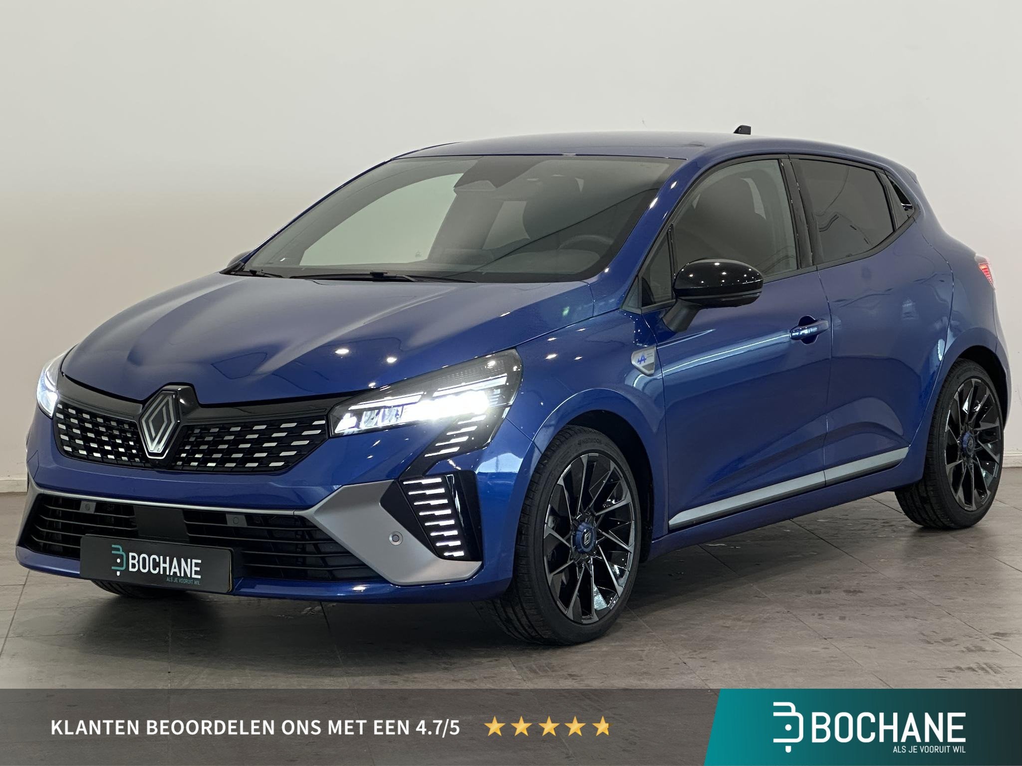 Renault Clio 1.6 E-Tech Full Hybrid 145 Esprit Alpine | BOSE, Gebruikt, Met garantie (alle), Blauw, Leder en Stof